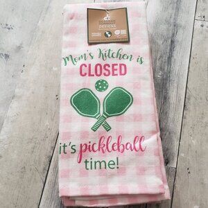 NWT - Mom's Kitchen is Closed it's Pickleball Time!  Kitchen Towels Set of 3